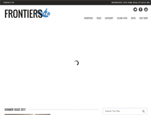 Tablet Screenshot of frontiersmagazine.org